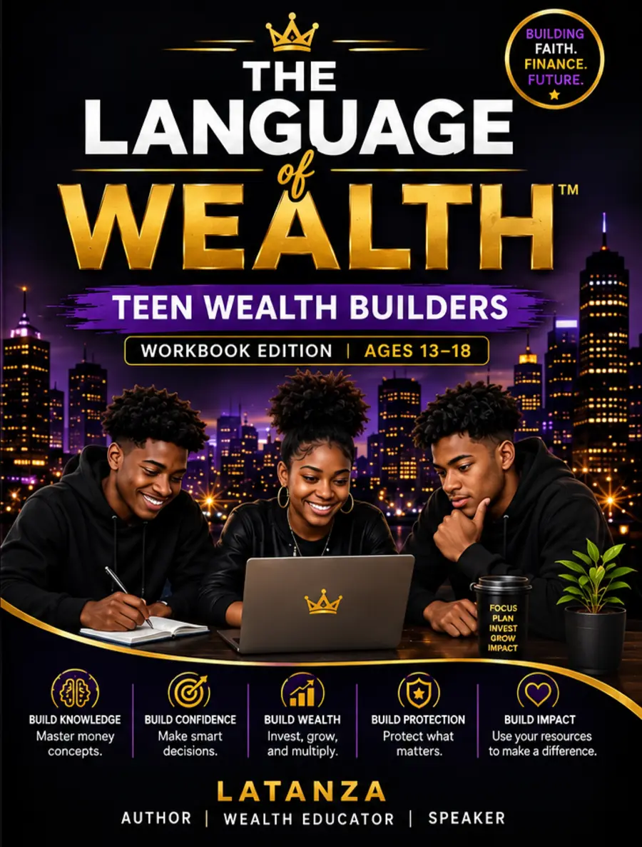Teen Wealth Builders Workbook for ages 13 to 18